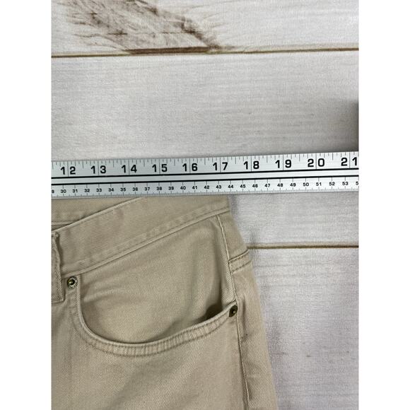 Vtg Lauren Jeans Co. Women’s 14 Cream Flare Leg Stretch Denim High Rise 90s - Picture 4 of 9